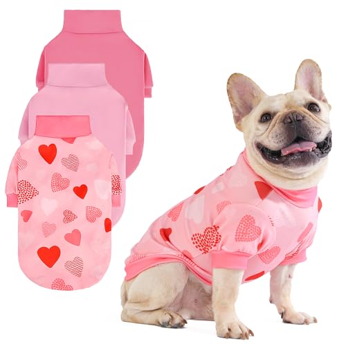 KOOLTAIL Hundepullover, 3er-Pack, flauschig, dick, superweich, warm, für den Winter, Rollkragenpullover für kaltes Wetter, Fleece-Haustierkleidung, Mäntel für kleine, mittelgroße und große Hunde KOOLTAIL Hundepullover, 3er-Pack, flauschig, dick, superweich, warm, für den Winter, Rollkragenpullover für kaltes Wetter, Fleece-Haustierkleidung, Mäntel für kleine, mittelgroße und große Hunde von KOOLTAIL