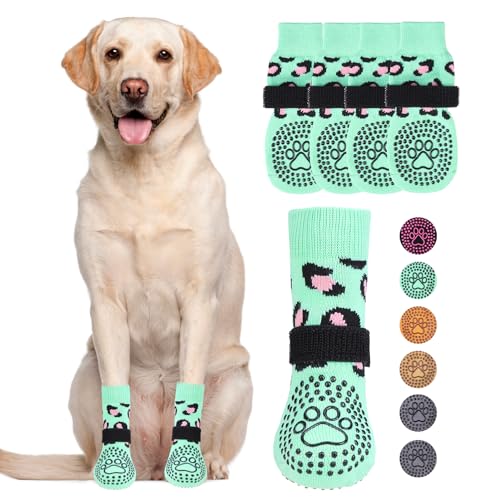 KOOLTAIL Hundesocken für heiße und kalte Gehwege, um das Lecken der Pfoten zu verhindern, Hundestiefel und Pfotenschutz für Hartholzböden, rutschfest, Traktionskontrolle, kein Verdrehen, für kleine KOOLTAIL Hundesocken für heiße und kalte Gehwege, um das Lecken der Pfoten zu verhindern, Hundestiefel und Pfotenschutz für Hartholzböden, rutschfest, Traktionskontrolle, kein Verdrehen, für kleine von KOOLTAIL
