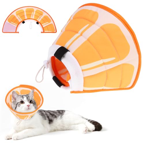 KOOLTAIL Katzenkegel-Halsband, verstellbar, weich, bequem, Katzenerholungshalsband, um Lecken zu stoppen, faltbarer Donut-Wasserabweisender Haustierkegel für kleine große Katzen Kätzchen nach KOOLTAIL Katzenkegel-Halsband, verstellbar, weich, bequem, Katzenerholungshalsband, um Lecken zu stoppen, faltbarer Donut-Wasserabweisender Haustierkegel für kleine große Katzen Kätzchen nach von KOOLTAIL