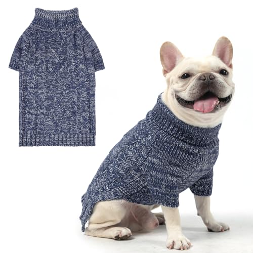 KOOLTAIL Thermo-Strickpullover für kleine, mittelgroße und große Hunde, Rollkragenpullover, Zopfmuster, Wintermantel, warme Kleidung, Sweatshirt, Outfits für kaltes Wetter, Pullover, Haustierpullover KOOLTAIL Thermo-Strickpullover für kleine, mittelgroße und große Hunde, Rollkragenpullover, Zopfmuster, Wintermantel, warme Kleidung, Sweatshirt, Outfits für kaltes Wetter, Pullover, Haustierpullover von KOOLTAIL