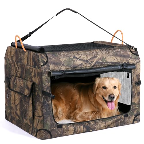 KOOPRO Faltbare Hundebox (L x B x H): 101,6 x 68,6 x 68,6 cm von KOOPRO