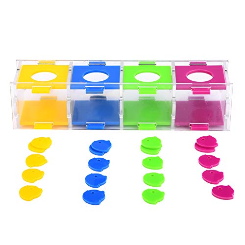KOSDFOGE Colorful Parrot Toys Safe Bird Intelligence Training Puzzle Toy for Parrots Birds Parakeet Cockatiel KOSDFOGE Colorful Parrot Toys Safe Bird Intelligence Training Puzzle Toy for Parrots Birds Parakeet Cockatiel von KOSDFOGE