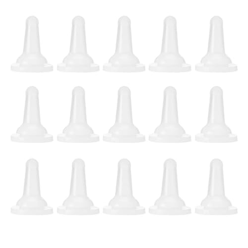 KOSDFOGE Pet Feeding Bottle Nipples, Bottle Feeder Nipple Accessory, Pack of 15 Pet Cat Dog Silicone Safety for Dog Puppy Cat Pet Feeding Tool. von KOSDFOGE