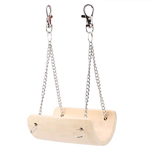 KOSDFOGE Small Animals Hamster Wood Swing Pet Hanging Toy Cage Toys for Climbing Play and Security KOSDFOGE Small Animals Hamster Wood Swing Pet Hanging Toy Cage Toys for Climbing Play and Security von KOSDFOGE