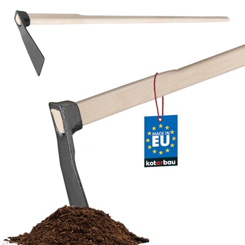 KOTARBAU® Gartenhacke 23 cm mit Stiel 120 cm aus Holz Unkrauthacke Gartenhacke Pflanzhacke Gartenwerkzeug zum Umpflanzen Jäten Gartenpflege Gartengeräte Garten Handwerkzeuge Pflanzhake von KOTARBAU