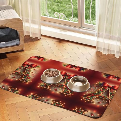 A Print Katzenfuttermatte, Haustier-Futtermatte für Boden, Haustierbedarf, Wassernapf, Matte für Hunde A Print Katzenfuttermatte, Haustier-Futtermatte für Boden, Haustierbedarf, Wassernapf, Matte für Hunde von KOUUIP