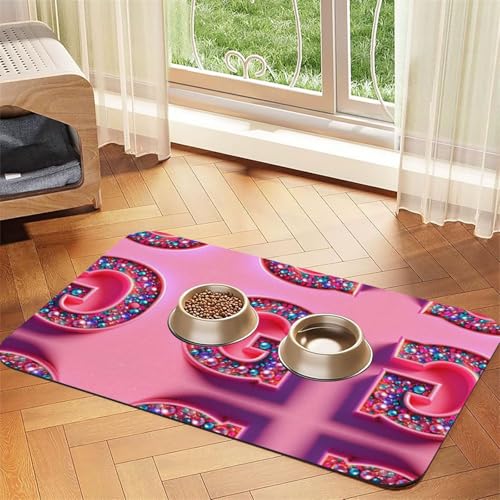 G Print Katzenfuttermatte, Haustier-Futtermatte für Boden, Haustierbedarf, Wassernapf, Matte für Hunde G Print Katzenfuttermatte, Haustier-Futtermatte für Boden, Haustierbedarf, Wassernapf, Matte für Hunde von KOUUIP