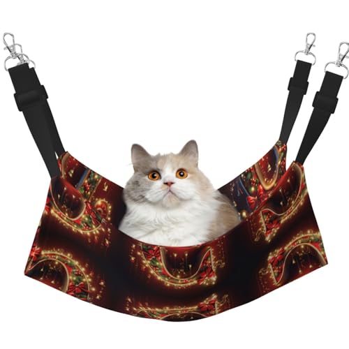 KOUUIP G-Print Katzen-Hängematte zum Aufhängen von Käfigen, Haustier-Hängematte, Bett, verstellbar, weiche Schlafhängematte für Katzen, Frettchen KOUUIP G-Print Katzen-Hängematte zum Aufhängen von Käfigen, Haustier-Hängematte, Bett, verstellbar, weiche Schlafhängematte für Katzen, Frettchen von KOUUIP