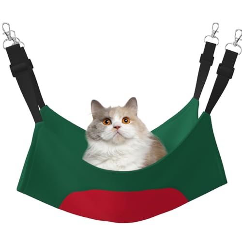 KOUUIP Katzenhängematte mit Bangladesch-Motiv, zum Aufhängen von Käfigen, verstellbar, weiche Schlafhängematte für Katzen, Frettchen KOUUIP Katzenhängematte mit Bangladesch-Motiv, zum Aufhängen von Käfigen, verstellbar, weiche Schlafhängematte für Katzen, Frettchen von KOUUIP