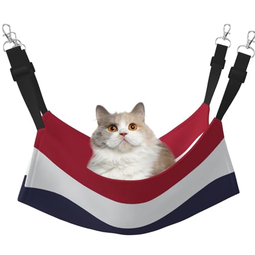 KOUUIP Katzenhängematte mit Thailand-Flagge, zum Aufhängen von Käfigen, Haustier-Hängematte, Bett, verstellbar, weiche Schlaf-Hängematte für Katzen, Frettchen KOUUIP Katzenhängematte mit Thailand-Flagge, zum Aufhängen von Käfigen, Haustier-Hängematte, Bett, verstellbar, weiche Schlaf-Hängematte für Katzen, Frettchen von KOUUIP