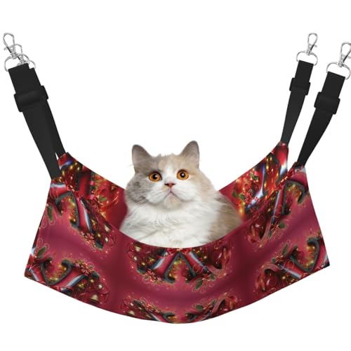 KOUUIP X Print Katzen-Hängematte zum Aufhängen von Käfigen, Haustier-Hängematte, Bett, verstellbar, weiche Schlafhängematte für Katzen, Frettchen KOUUIP X Print Katzen-Hängematte zum Aufhängen von Käfigen, Haustier-Hängematte, Bett, verstellbar, weiche Schlafhängematte für Katzen, Frettchen von KOUUIP