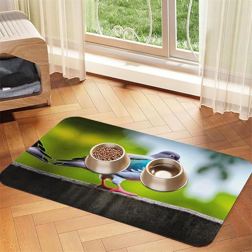 Katzenfuttermatte mit Cartoon-Taubenmotiv, 3 Aufdruck, Haustier-Futtermatte für Boden, Haustierbedarf, Wassernapf, Matte für Hunde Katzenfuttermatte mit Cartoon-Taubenmotiv, 3 Aufdruck, Haustier-Futtermatte für Boden, Haustierbedarf, Wassernapf, Matte für Hunde von KOUUIP