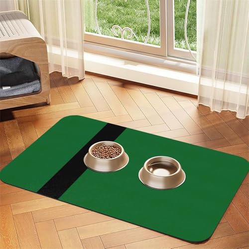 Katzenfuttermatte mit Flagge des Sultanats von Delhi, für den Boden, Haustierbedarf, Wassernapf-Matte, Hunde-Essentials, Hundebedarf Katzenfuttermatte mit Flagge des Sultanats von Delhi, für den Boden, Haustierbedarf, Wassernapf-Matte, Hunde-Essentials, Hundebedarf von KOUUIP