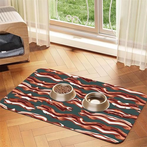 Katzenfuttermatte mit Speckmuster, Haustier-Futtermatte für Boden, Haustierbedarf, Wassernapf, Matte für Hunde Katzenfuttermatte mit Speckmuster, Haustier-Futtermatte für Boden, Haustierbedarf, Wassernapf, Matte für Hunde von KOUUIP