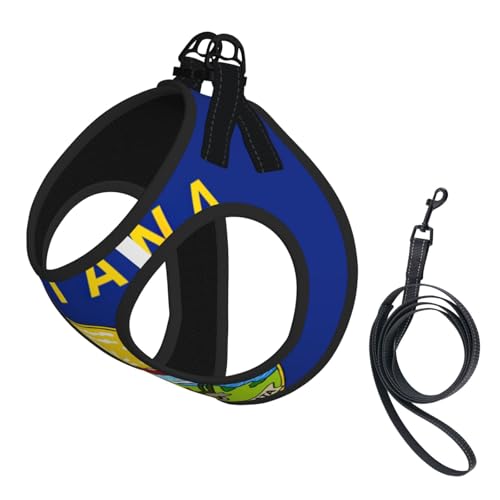 Montana Hundegeschirr mit Leine, Set mit verdickter, gepolsterter Weste für extra kleine/kleine, mittelgroße Hunde Montana Hundegeschirr mit Leine, Set mit verdickter, gepolsterter Weste für extra kleine/kleine, mittelgroße Hunde von KOUUIP