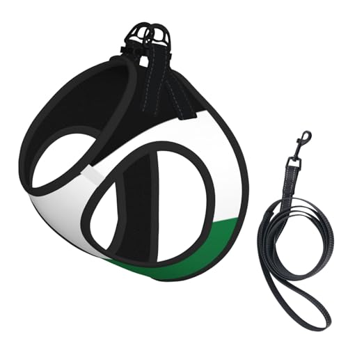 Palestine Flag1 Hundegeschirr mit Leine, Set mit verdickter, gepolsterter Weste, für extra kleine/kleine, mittelgroße Hunde Palestine Flag1 Hundegeschirr mit Leine, Set mit verdickter, gepolsterter Weste, für extra kleine/kleine, mittelgroße Hunde von KOUUIP