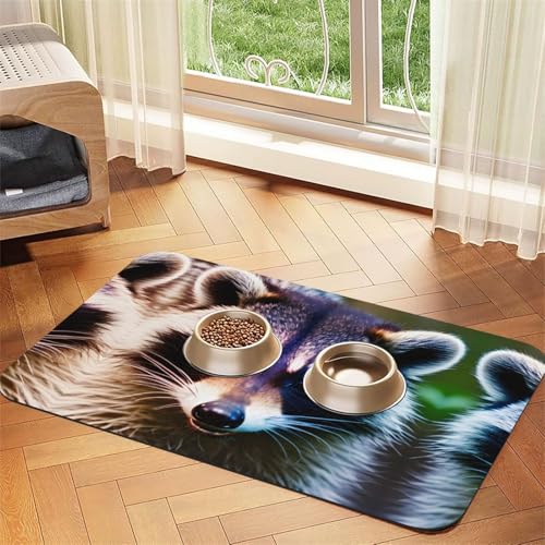 Süßer Waschbär 1 Druck Katzenfutter Matte Haustier Fütterungsmatte für Boden Haustier Zubehör Hund Wassernapf Matte Hund Essentials Süßer Waschbär 1 Druck Katzenfutter Matte Haustier Fütterungsmatte für Boden Haustier Zubehör Hund Wassernapf Matte Hund Essentials von KOUUIP