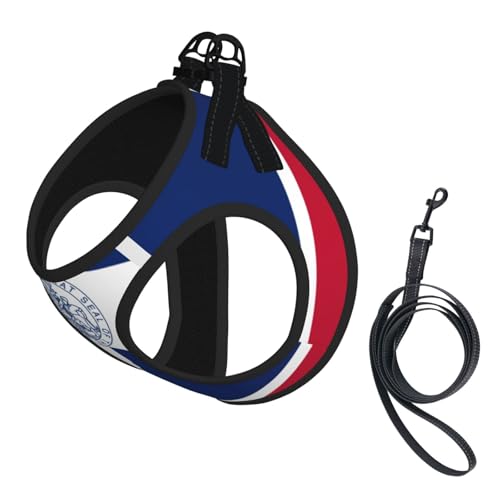 Wyoming Hundegeschirr mit Leine, Set mit verdickter, gepolsterter Weste für extra kleine/kleine, mittelgroße Hunde Wyoming Hundegeschirr mit Leine, Set mit verdickter, gepolsterter Weste für extra kleine/kleine, mittelgroße Hunde von KOUUIP