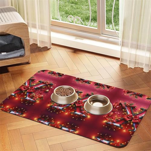 X Print Katzenfuttermatte, Haustier-Futtermatte für Boden, Haustierbedarf, Wassernapf, Matte für Hunde X Print Katzenfuttermatte, Haustier-Futtermatte für Boden, Haustierbedarf, Wassernapf, Matte für Hunde von KOUUIP
