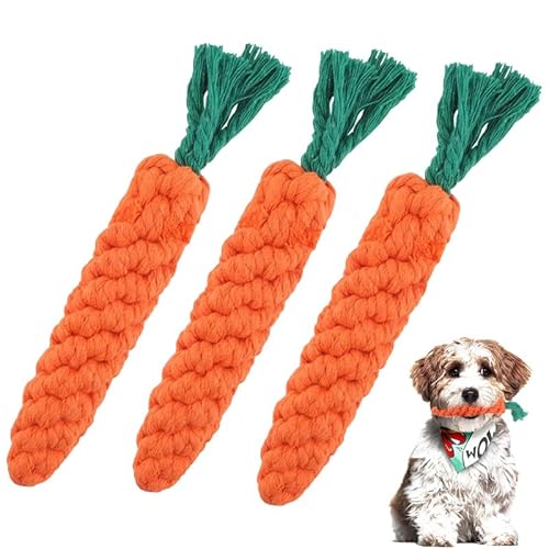 KOZOY Hundespielzeug Karotte, 3 Stück Hundespielzeug Kauspielzeug für Welpen, Zahnreinigung & Interaktives Spielen, für Kleine Mittelgroßen Hund KOZOY Hundespielzeug Karotte, 3 Stück Hundespielzeug Kauspielzeug für Welpen, Zahnreinigung & Interaktives Spielen, für Kleine Mittelgroßen Hund von KOZOY