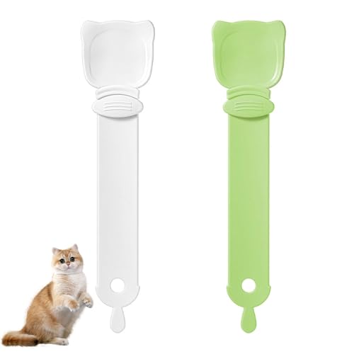 Katzenfutter Löffel Katzenstreifen Quetschlöffel, 2 Stück Silikon Tierfutter Hund Katze Dosenlöffel, Katzenstreifen Quetschlöffelfeeder Katzen Quetschlöffel Katzenfutter Spenderlöffel (Grün und weiß) Katzenfutter Löffel Katzenstreifen Quetschlöffel, 2 Stück Silikon Tierfutter Hund Katze Dosenlöffel, Katzenstreifen Quetschlöffelfeeder Katzen Quetschlöffel Katzenfutter Spenderlöffel (Grün und weiß) von KOZOY