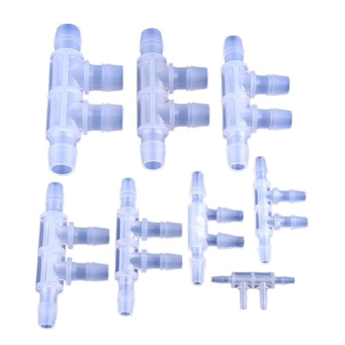 5 ~ 200 Stück, 2,4 ~ 11,1 mm, PP-Seitenverbinder, Bewässerungssystem, Rohr, gleicher Durchmesser, Pagodenverbindungen, Aquarium, Tank, Luftpumpe, Schlauchgelenk (11,1 mm, 200 Stück) von KPCLLTQXG
