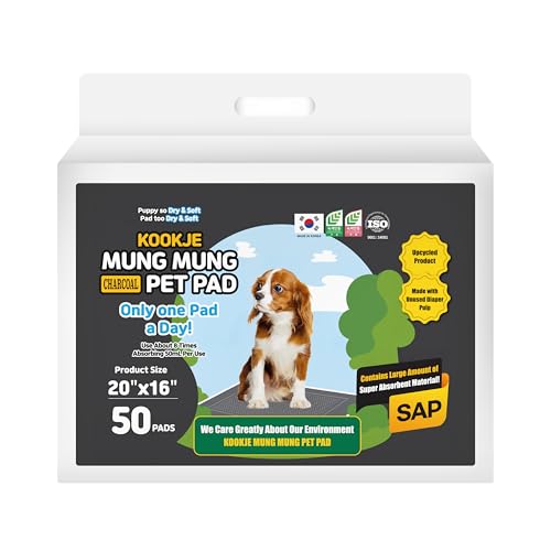 Saugfähige Hunde-Urinierunterlagen "Kookje Mung Mung", Anthrazit, Größe S Saugfähige Hunde-Urinierunterlagen "Kookje Mung Mung", Anthrazit, Größe S von KPRODUCT4U