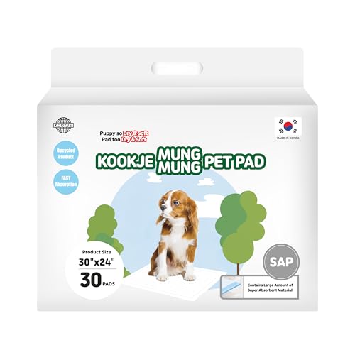 Saugfähige Hunde-Urinierunterlagen "Kookje Mung Mung", Weiß, Größe L Saugfähige Hunde-Urinierunterlagen "Kookje Mung Mung", Weiß, Größe L von KPRODUCT4U