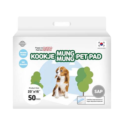 Saugfähige Hunde-Urinierunterlagen "Kookje Mung Mung", Weiß, Größe S Saugfähige Hunde-Urinierunterlagen "Kookje Mung Mung", Weiß, Größe S von KPRODUCT4U