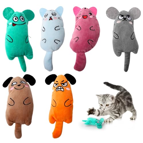 KQDRAVINE Katzenminze Katzenspielzeug, 6 Stück Katzen Spielzeug Set aus Katzenkissen mit Katzenminze Katzen Baldrian Kissen Plüsch Schmusekissen KQDRAVINE Katzenminze Katzenspielzeug, 6 Stück Katzen Spielzeug Set aus Katzenkissen mit Katzenminze Katzen Baldrian Kissen Plüsch Schmusekissen von KQDRAVINE