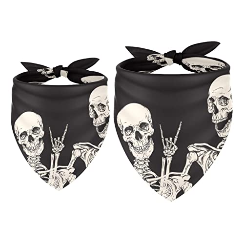2er-Pack Bandana-Set für Besitzer und Hund, Bandana oder Schal-Set für Mama/Papa des Haustiers, passende Bandanas für die Familie,Halloween Frieden und Liebes Rock and Roll 2er-Pack Bandana-Set für Besitzer und Hund, Bandana oder Schal-Set für Mama/Papa des Haustiers, passende Bandanas für die Familie,Halloween Frieden und Liebes Rock and Roll von KQNZT