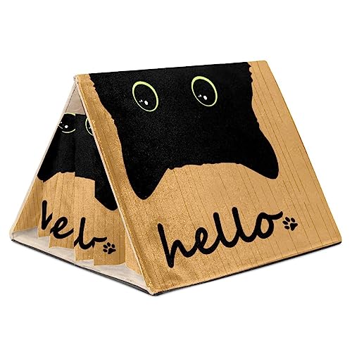 Hamsterversteck, Hamsterhaus, Meerschweinchenversteck, belüftete Lebensräume, Dekor für Chinchilla, Hamster, Rennmäuse, Mäuse,Hallo Tier Schwarze Katze Hamsterversteck, Hamsterhaus, Meerschweinchenversteck, belüftete Lebensräume, Dekor für Chinchilla, Hamster, Rennmäuse, Mäuse,Hallo Tier Schwarze Katze von KQNZT