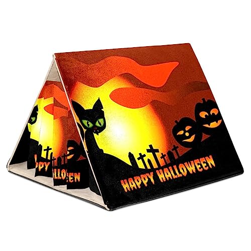 Hamsterversteck, Hamsterhaus, Meerschweinchenversteck, belüftete Lebensräume, Dekor für Chinchilla, Hamster, Rennmäuse, Mäuse,Halloween Schwarze Katze Hamsterversteck, Hamsterhaus, Meerschweinchenversteck, belüftete Lebensräume, Dekor für Chinchilla, Hamster, Rennmäuse, Mäuse,Halloween Schwarze Katze von KQNZT