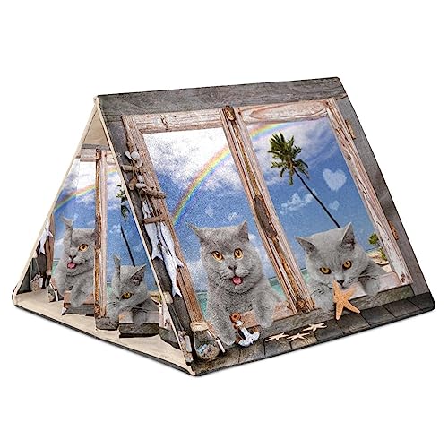 Hamsterversteck, Hamsterhaus, Meerschweinchenversteck, belüftete Lebensräume, Dekor für Chinchilla, Hamster, Rennmäuse, Mäuse,Windows Katzen Meer Strand Meer Sommer Lustig Hamsterversteck, Hamsterhaus, Meerschweinchenversteck, belüftete Lebensräume, Dekor für Chinchilla, Hamster, Rennmäuse, Mäuse,Windows Katzen Meer Strand Meer Sommer Lustig von KQNZT