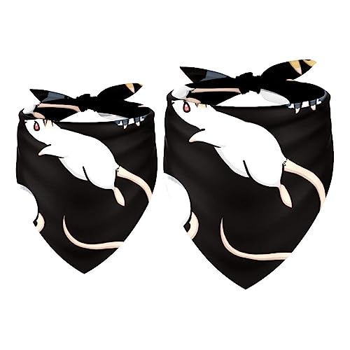 Haustier-Bandanas-Set, 2er-Pack Hundeschal-Lätzchen für Besitzer Kleiner, mittelgroßer und großer Hunde und Katzen,Cartoon Tier Maus Haustier-Bandanas-Set, 2er-Pack Hundeschal-Lätzchen für Besitzer Kleiner, mittelgroßer und großer Hunde und Katzen,Cartoon Tier Maus von KQNZT