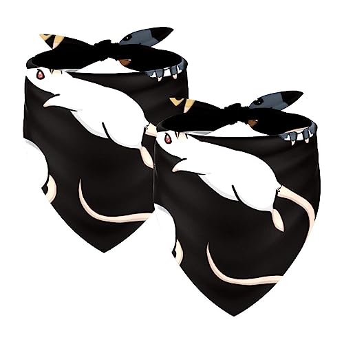 Haustier-Bandanas-Set, 2er-Pack Hundeschal-Lätzchen für Besitzer Kleiner, mittelgroßer und großer Hunde und Katzen,Cartoon Tier Maus Haustier-Bandanas-Set, 2er-Pack Hundeschal-Lätzchen für Besitzer Kleiner, mittelgroßer und großer Hunde und Katzen,Cartoon Tier Maus von KQNZT