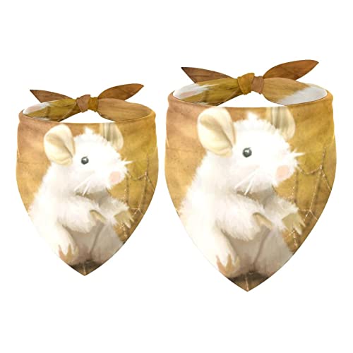 Haustier-Bandanas-Set, 2er-Pack Hundeschal-Lätzchen für Besitzer Kleiner, mittelgroßer und großer Hunde und Katzen,Halloween Nacht Mäuse Kürbislaterne Haustier-Bandanas-Set, 2er-Pack Hundeschal-Lätzchen für Besitzer Kleiner, mittelgroßer und großer Hunde und Katzen,Halloween Nacht Mäuse Kürbislaterne von KQNZT