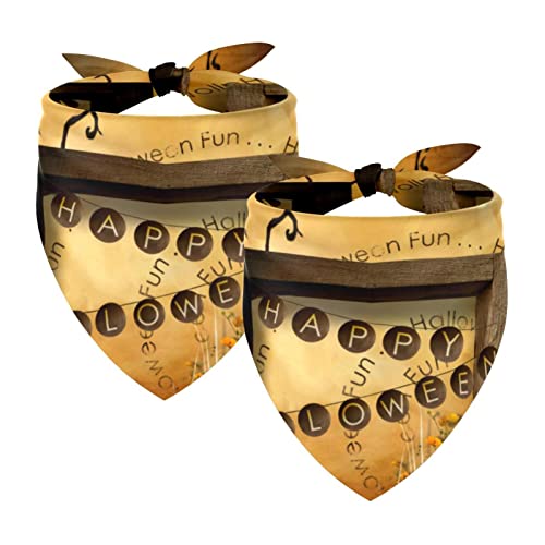 Haustier-Bandanas-Set, 2er-Pack Hundeschal-Lätzchen für Besitzer Kleiner, mittelgroßer und großer Hunde und Katzen,Halloween Nacht Mäuse Süßes sonst gibt's Saures Haustier-Bandanas-Set, 2er-Pack Hundeschal-Lätzchen für Besitzer Kleiner, mittelgroßer und großer Hunde und Katzen,Halloween Nacht Mäuse Süßes sonst gibt's Saures von KQNZT
