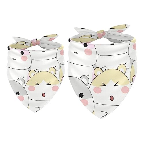 Haustier-Bandanas-Set, 2er-Pack Hundeschal-Lätzchen für Besitzer Kleiner, mittelgroßer und großer Hunde und Katzen,Tierische Maus Haustier-Bandanas-Set, 2er-Pack Hundeschal-Lätzchen für Besitzer Kleiner, mittelgroßer und großer Hunde und Katzen,Tierische Maus von KQNZT
