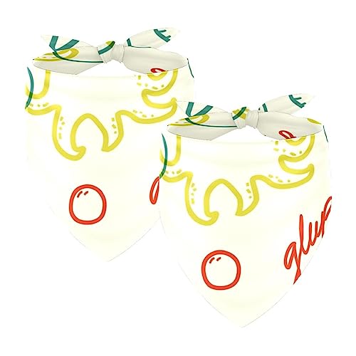 Hundehalstücher, 2er-Pack Haustierschal, Haustierzubehör, süße Welpenhalstücher,Octopus Muschel Fisch Seepferdchen Ozean Hundehalstücher, 2er-Pack Haustierschal, Haustierzubehör, süße Welpenhalstücher,Octopus Muschel Fisch Seepferdchen Ozean von KQNZT