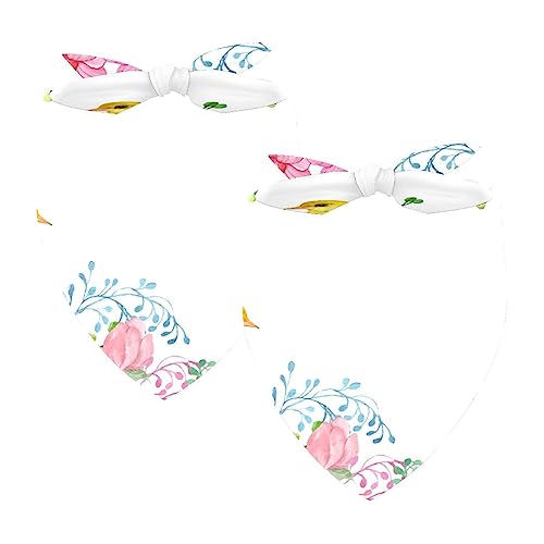 Hundehalstücher, 2er-Pack Haustierschal, Haustierzubehör, süße Welpenhalstücher,Rosa Dali Blumen Schmetterlings Vogel Blumenfrühling Hundehalstücher, 2er-Pack Haustierschal, Haustierzubehör, süße Welpenhalstücher,Rosa Dali Blumen Schmetterlings Vogel Blumenfrühling von KQNZT
