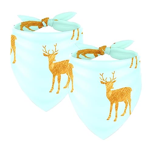 Hundehalstücher, 2er-Pack Haustierschal, Haustierzubehör, süße Welpenhalstücher,Weihnachtselch Muster reizendes Tier Hundehalstücher, 2er-Pack Haustierschal, Haustierzubehör, süße Welpenhalstücher,Weihnachtselch Muster reizendes Tier von KQNZT