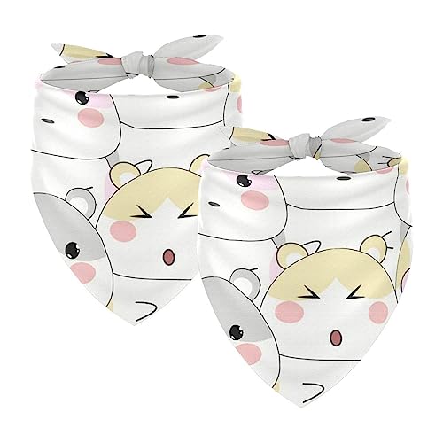 Hundehalstücher im 2er-Pack, dreieckiger Haustierschal, transparenter Chiffon-Stoff, Halstuch für kleine, mittelgroße und große Hunde und Katzen,Tierische Maus Hundehalstücher im 2er-Pack, dreieckiger Haustierschal, transparenter Chiffon-Stoff, Halstuch für kleine, mittelgroße und große Hunde und Katzen,Tierische Maus von KQNZT