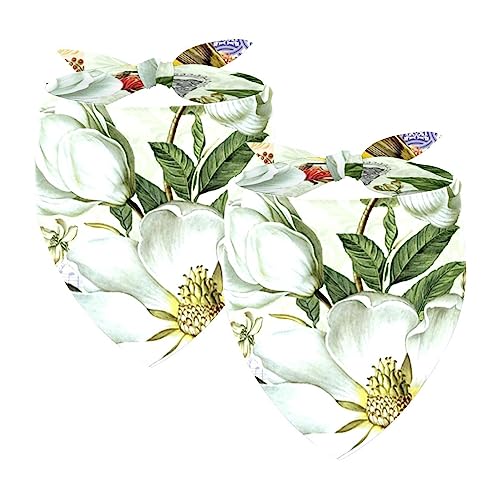 Hundehalstücher im 2er-Pack, dreieckiger Haustierschal, transparenter Chiffon-Stoff, Halstuch für kleine, mittelgroße und große Hunde und Katzen,Weinlese Blumen Schmetterlings Vogel Patchwork Retro Hundehalstücher im 2er-Pack, dreieckiger Haustierschal, transparenter Chiffon-Stoff, Halstuch für kleine, mittelgroße und große Hunde und Katzen,Weinlese Blumen Schmetterlings Vogel Patchwork Retro von KQNZT