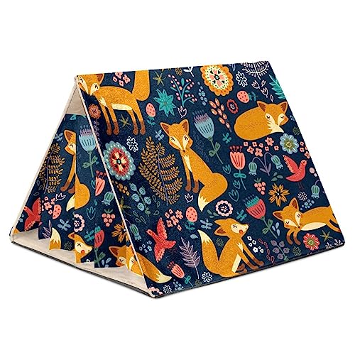 KQNZT Fleece-Vorhang-Versteck, dreieckiges Versteck für Frettchen, Chinchillas, Igel, Zwergkaninchen, Meerschweinchen, syrische Hamster, Ratten,Cartoon Tier Fox Vogel Blumen Wald KQNZT Fleece-Vorhang-Versteck, dreieckiges Versteck für Frettchen, Chinchillas, Igel, Zwergkaninchen, Meerschweinchen, syrische Hamster, Ratten,Cartoon Tier Fox Vogel Blumen Wald von KQNZT