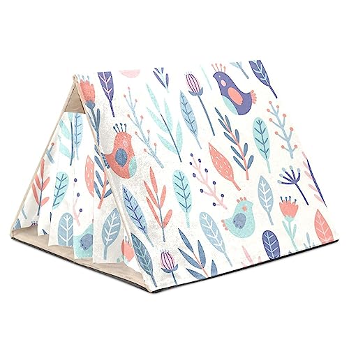 KQNZT Fleece-Vorhang-Versteck, dreieckiges Versteck für Frettchen, Chinchillas, Igel, Zwergkaninchen, Meerschweinchen, syrische Hamster, Ratten,Pastorable Cartoon Vogel Wilde Blume KQNZT Fleece-Vorhang-Versteck, dreieckiges Versteck für Frettchen, Chinchillas, Igel, Zwergkaninchen, Meerschweinchen, syrische Hamster, Ratten,Pastorable Cartoon Vogel Wilde Blume von KQNZT
