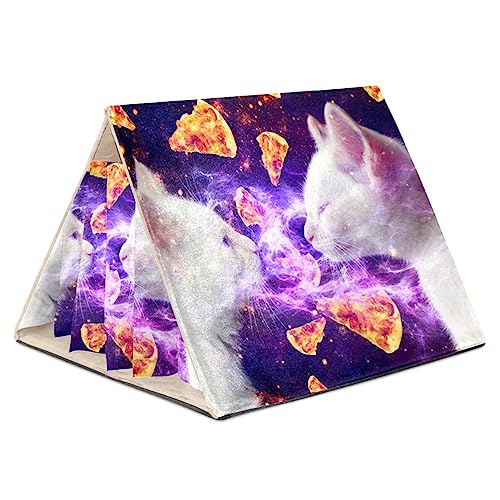 KQNZT Hamsterversteck, Hamsterhaus, Meerschweinchenversteck, belüftete Lebensräume, Dekor für Chinchilla, Hamster, Rennmäuse, Mäuse,Galaxy Cats Universe Milchstraße Pizza lustig KQNZT Hamsterversteck, Hamsterhaus, Meerschweinchenversteck, belüftete Lebensräume, Dekor für Chinchilla, Hamster, Rennmäuse, Mäuse,Galaxy Cats Universe Milchstraße Pizza lustig von KQNZT