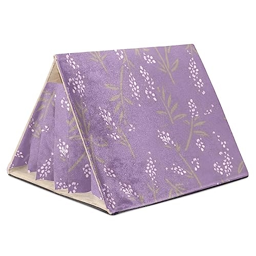 KQNZT Meerschweinchen-Versteck, Fleece-Versteck, dreieckiges Schlafbett für kleine Haustiere, Ratte, Chinchilla, Frettchen, Hamster,Pastorable Blume Lila Blumenlavendel KQNZT Meerschweinchen-Versteck, Fleece-Versteck, dreieckiges Schlafbett für kleine Haustiere, Ratte, Chinchilla, Frettchen, Hamster,Pastorable Blume Lila Blumenlavendel von KQNZT