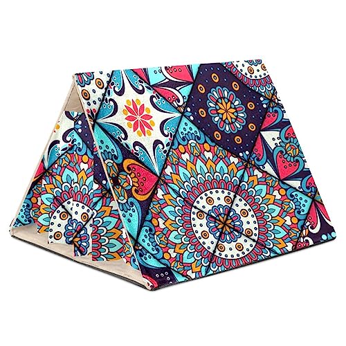 KQNZT Meerschweinchen-Versteck, Fleece-Versteck, dreieckiges Schlafbett für kleine Haustiere, Ratte, Chinchilla, Frettchen, Hamster,Patchwork Mandala Blumenweinlese künstlerisch KQNZT Meerschweinchen-Versteck, Fleece-Versteck, dreieckiges Schlafbett für kleine Haustiere, Ratte, Chinchilla, Frettchen, Hamster,Patchwork Mandala Blumenweinlese künstlerisch von KQNZT