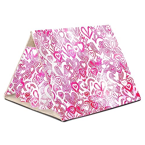 KQNZT Meerschweinchen-Versteck, Fleece-Versteck, dreieckiges Schlafbett für kleine Haustiere, Ratte, Chinchilla, Frettchen, Hamster,Valentinstag Rosa Galaxie Herz Rosa Liebe KQNZT Meerschweinchen-Versteck, Fleece-Versteck, dreieckiges Schlafbett für kleine Haustiere, Ratte, Chinchilla, Frettchen, Hamster,Valentinstag Rosa Galaxie Herz Rosa Liebe von KQNZT